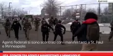 Usa, scontri tra agenti e manifestanti a Minneapolis