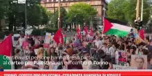 Torino, corteo pro Palestina: strappata bandiera di Israele