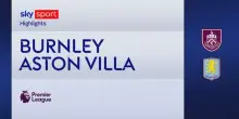 Burnley-Aston Villa 2-2: gol e highlights