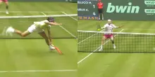 Rimbalzo beffardo da un campo all'altro: la vol&eacute;e di Bellucci contro Bublik &egrave; spaziale. VIDEO