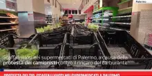 Protesta dei tir, scaffali vuoti nei supermercati a Palermo