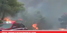Grecia, incendi a 60 chilometri da Atene