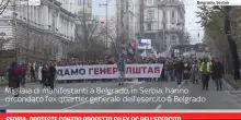 Serbia, proteste contro progetto su ex QG dell’esercito