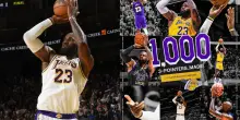 LeBron raggiunge Kobe nella storia dei Lakers