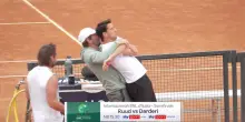 Internazionali, l'allenamento pre partita di Darderi
