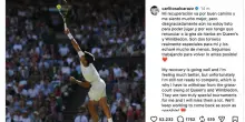 Tennis, l'annuncio di Alcaraz sui social: 'Non giocher&ograve; a Wimbledon'