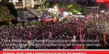Istanbul, oltre 10mila manifestanti in piazza per Imamoglu
