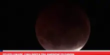 Eclissi lunare, Luna rossa tra Americhe ed Europa
