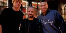 Sinner-Mbappé, incontro al ristorante a Parigi. FOTO
