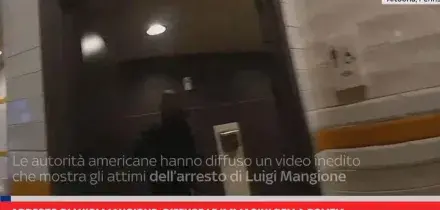 Arresto di Luigi Mangione, diffuse le immagini della polizia