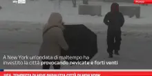 Usa, tempesta di neve paralizza citt&agrave; di New York
