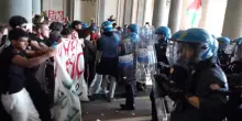 Torino, tensioni alla partenza della manifestazione pro Gaza