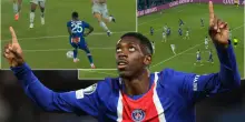 Psg-Slovan Bratislava: missile sul palo di Mendes, poi Demb&eacute;l&eacute; trova un gran gol. VIDEO