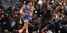 OKC elimina i Lakers, Cleveland pareggia