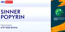 Sinner-Popyrin: highlights Atp Roma