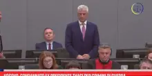 Kosovo, condannato ex presidente Thaci per crimini di guerra