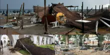 Maltempo, tromba d'aria a Policoro. Danni al centro cittadino. FOTO
