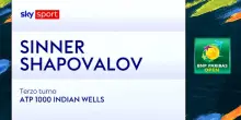 Sinner-Shapovalov: highlights Atp Indian Wells