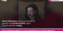 Anne Hathaway annuncia sparizione dalla scena pubblica