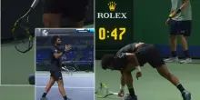 Furia Fils a Shanghai, spacca due racchette contro Van de Zandschulp. VIDEO