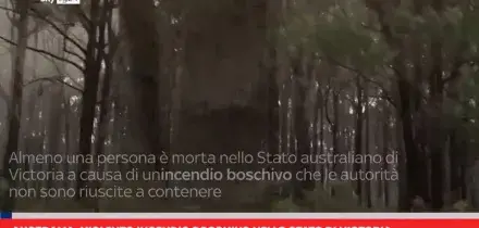 Australia, incendio boschivo nello Stato di Victoria