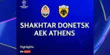 Shakhtar Donetsk-Aek Atene 3-1: gol e highlights