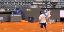 Roma, Rublev si allena con Safin prima del match con Sinner