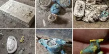 Pompei, ritrovato l'armadio di una donna con gioielli e trucchi