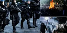 Ginevra, scontri tra polizia e black boc a corteo contro G7. FOTO