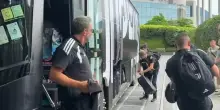 Juve, il video dell'arrivo a Hong Kong