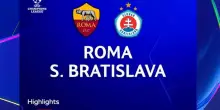 Champions, Roma-Slovan Bratislava 4-0: gara dominata. HIGHLIGHTS