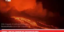 Hawaii, lava dal cratere del vulcano Kilauea