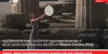 Grecia, prove accensione fiamma olimpica Milano-Cortina 2026