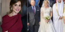 Rania di Giordania e re Abdullah al matrimonio della nipote Sarah
