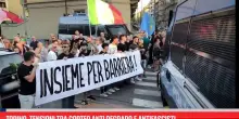 Torino, tensioni tra corteo anti degrado e antifascisti