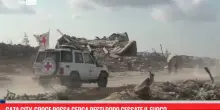 Gaza City, Croce Rossa cerca resti dopo cessate il fuoco
