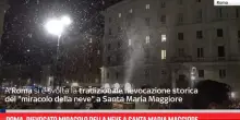 Roma, rievocato miracolo della neve a Santa Maria Maggiore