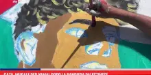Gaza, murale per Yamal dopo la bandiera palestinese