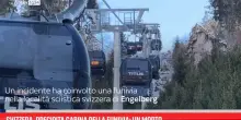 Svizzera, precipita cabina della funivia: un morto