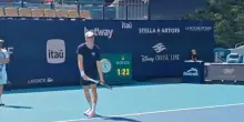 Sinner, il warm up prima del quarto con Tiafoe