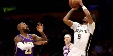 Bentornato Castle: con 30 punti stende i Lakers