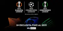 La Champions resta su Sky: in esclusiva 184 partite su 203