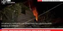 Ucraina, droni russi contro Odessa: feriti e nuovi blackout