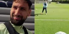 'Gigio-cam': l'allenamento di Donnarumma visto da molto vicino. VIDEO