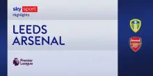 Leeds-Arsenal 0-4: gol e highlights