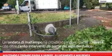 Maltempo e trombe d'aria a Varese, allagamenti a Malpensa