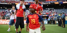 Yamal, show del fratellino Keyne per la Spagna mondiale: le FOTO