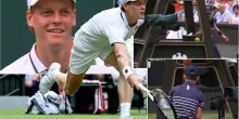 VIDEO. Sinner, pallata accidentale alla sedia dell'arbitro a Wimbledon