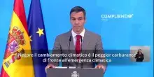 Emergenza incendi, Sanchez: Negare il cambiamento climatico ci rende pi&ugrave; vulnerabili