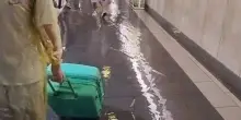 Maltempo a Genova, la stazione di Piazza Principe allagata. VIDEO